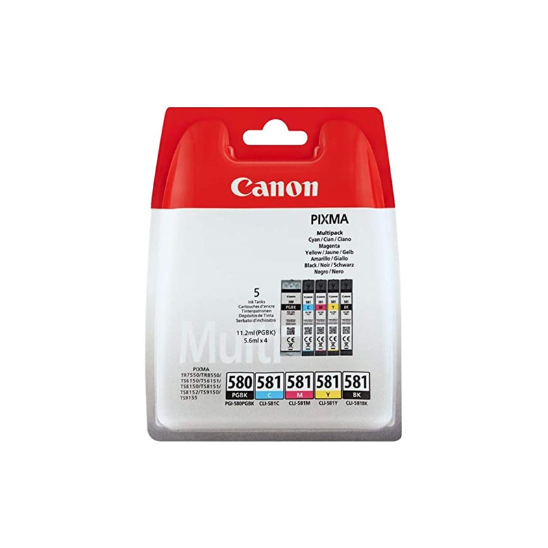 CANON 580 NOIR / 581 COULEUR PACK